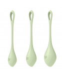 Set de 3 boules de geisha vert pastel Yoni Power 2 Satisfyer - CC597752