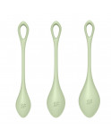 Set de 3 boules de geisha vert pastel Yoni Power 2 Satisfyer - CC597752