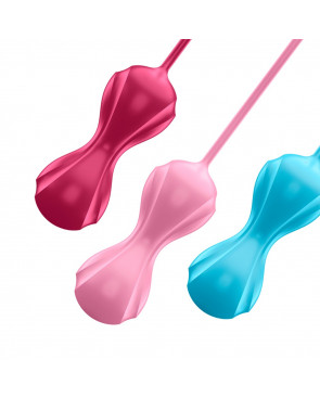 Set de 3 boules de Geisha effet vibrante Power Balls Satisfyer - CC597150
