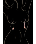 Bijou pince téton, forme perle doré rose - SO-0189