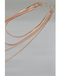bijou pinces tétons avec 4 chainettes doré rose - SO-0188