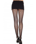Collant noir résille - MH50031BLK