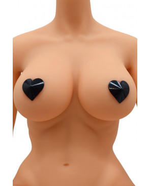 Nipple Métal noir Cache tétons cœur - 202400106