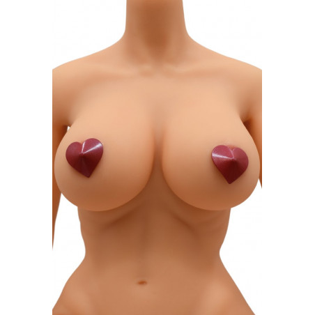 Nipple Métal rouge Cache tétons cœur - 202000106