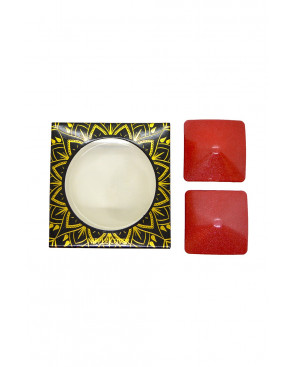 Nipple Métal rouge Cache tétons carré - 202000105