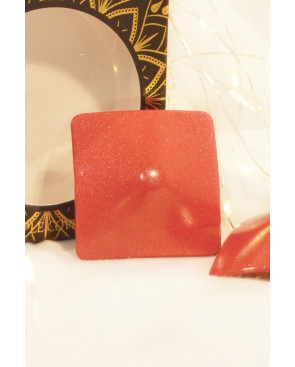 Nipple Métal rouge Cache tétons carré - 202000105
