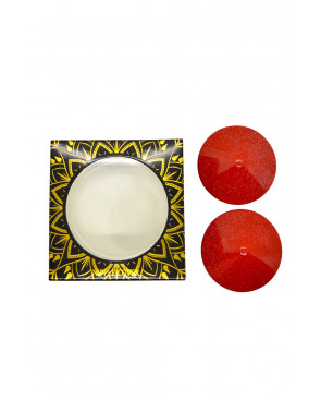 Nipple Métal rouge Cache tétons cône - 202000104