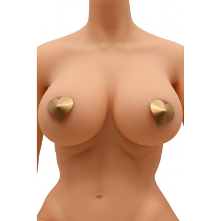 Nipple Métal doré Cache tétons cœur - 201600106