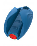Masturbateur vibrant bleu en silicone, USB MILO - WS-NV524