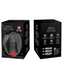 Masturbateur vibrant bleu en silicone, USB MILO - WS-NV524