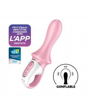 Vibromasseur anal gonflant connecté rose USB Air Pump Booty 5 Satisfyer - CC597803