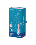 Vibromasseur anal gonflant connecté rose USB Air Pump Booty 5 Satisfyer - CC597803