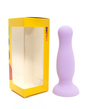 Plug anal ventouse violet pastel taille M - A-001-M-PUR