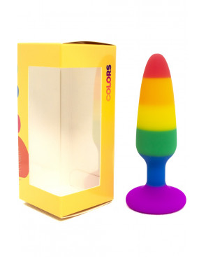 Plug anal multicouleur taille M - A-032-RAI-M
