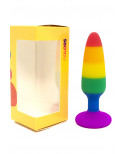 Plug anal multicouleur taille M - A-032-RAI-M