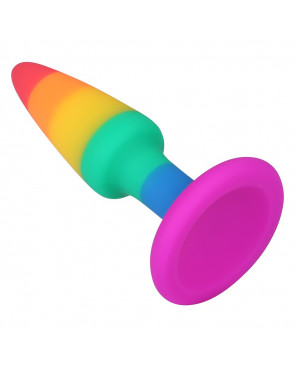 Plug anal multicouleur taille S - A-032-RAI-S