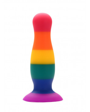 Plug anal ventouse multicouleur taille M - A-005-RAI-M