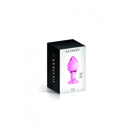 Plug anal boule en verre rose  n°31 Glossy - CC532071050