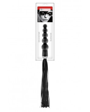 Martinet avec manche chapelet anal noir Fetish Tentation - CC570402