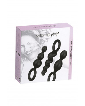Coffret 3 plugs Satisfyer Plugs Noir - CC597159