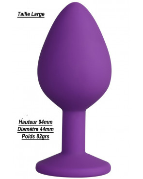 Plug bijou violet Large - DB-RY069PUR