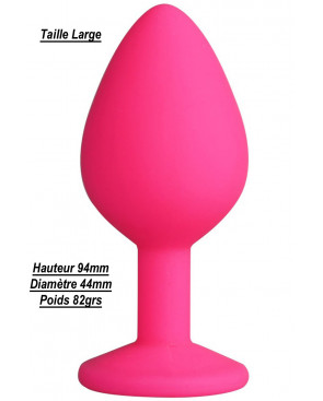 Plug bijou rose Large - DB-RY069PNK