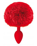Plug anal pompon rouge - CC5700910030