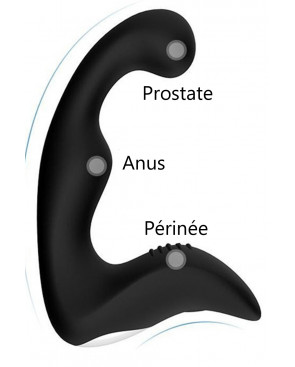 Plug anal double pénétration 12 programmes USB - CR-CAW010