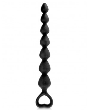 Chapelet plug anal noir 27cm - CC5710042010