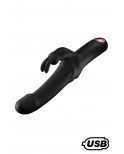 PLAYER, Vibromasseur Rabbit USB, silicone médical doux et lisse, doté de 10 modes de vibration - MS219BLK