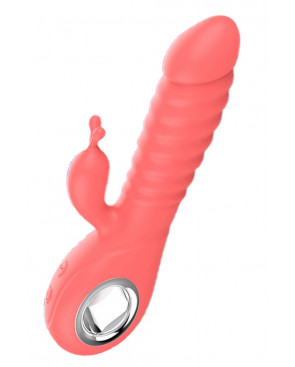 Vibromasseur rabbit rotatif 7 vibrations USB - TOZ-025B