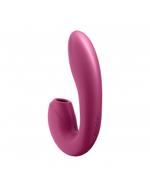 2 en 1 Vibromasseur point G avec stimulateur clitoris connecté USB rouge Sunray Satisfyer - CC597807