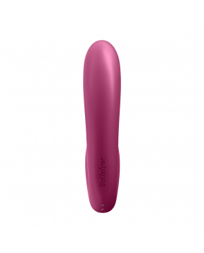 2 en 1 Vibromasseur point G avec stimulateur clitoris connecté USB rouge Sunray Satisfyer - CC597807