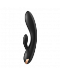 Vibromasseur rabbit noir double stimulation clitoris Double Flex Satisfyer - CC597809