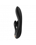 Vibromasseur rabbit noir double stimulation clitoris Double Flex Satisfyer - CC597809