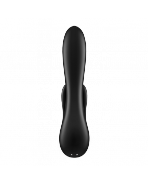 Vibromasseur rabbit noir double stimulation clitoris Double Flex Satisfyer - CC597809