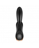 Vibromasseur rabbit noir double stimulation clitoris Double Flex Satisfyer - CC597809