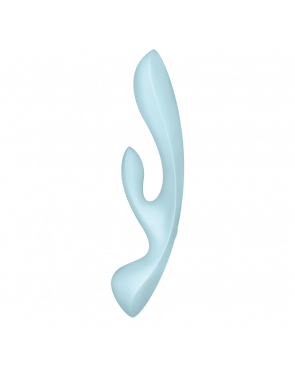 2 en 1 Rabbit point G avec stimulateur de clitoris et Wand Bleu USB Triple Oh Satisfyer - CC597813