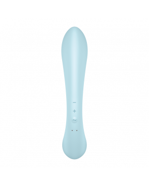 2 en 1 Rabbit point G avec stimulateur de clitoris et Wand Bleu USB Triple Oh Satisfyer - CC597813