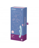 2 en 1 Rabbit point G avec stimulateur de clitoris et Wand Bleu USB Triple Oh Satisfyer - CC597813