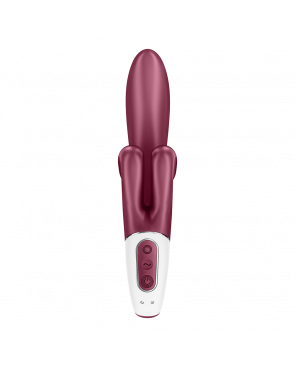 Vibromasseur rabbit point G rouge double stimulation clitoridienne Touch Me Satisfyer - CC597811SA