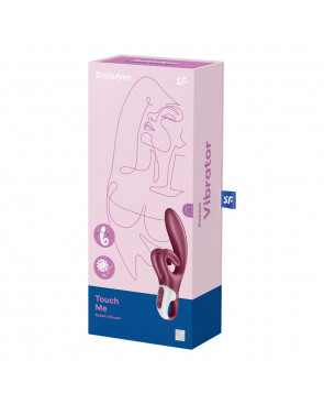 Vibromasseur rabbit point G rouge double stimulation clitoridienne Touch Me Satisfyer - CC597811SA