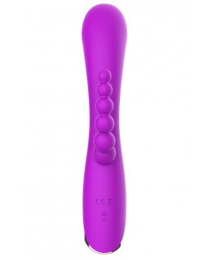 Vibromasseur triple stimulation très puissant violet USB - WS-NV062PUR