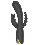 Vibromasseur triple stimulation très puissant noir USB - WS-NV062BLK