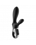 Vibromasseur rabbit noir USB, chauffant et connecté Heat Climax  Satisfyer - CC597791