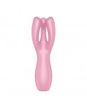 Vibromasseur point G avec stimulateur de clitoris USB rose Threesome 3 Satisfyer - CC597778 Vibromasseur point G avec stimulateur de clitoris USB rose Threesome 3 Satisfyer - CC597778