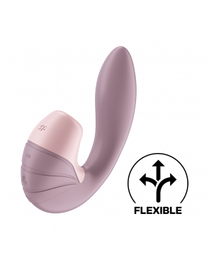 2 en 1 Vibromasseur point G avec stimulateur clitoris USB rose Supernova Satisfyer - CC597780