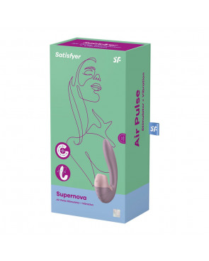 2 en 1 Vibromasseur point G avec stimulateur clitoris USB rose Supernova Satisfyer - CC597780