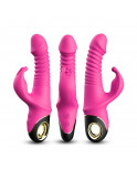 Vibromasseur rose Rabbit Va et Vient avec rotation - USK-V09PNK
