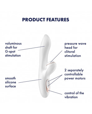 Vibromasseur rabbit blanc Pro G-spot Satisfyer - CC597126